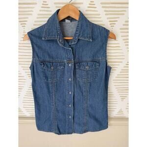 Marithe Francois Girbaud Vintage Women’s Medium Lightweight Denim Tank Vest